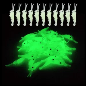 50Pcs Luminous Shrimp Fishing Bait